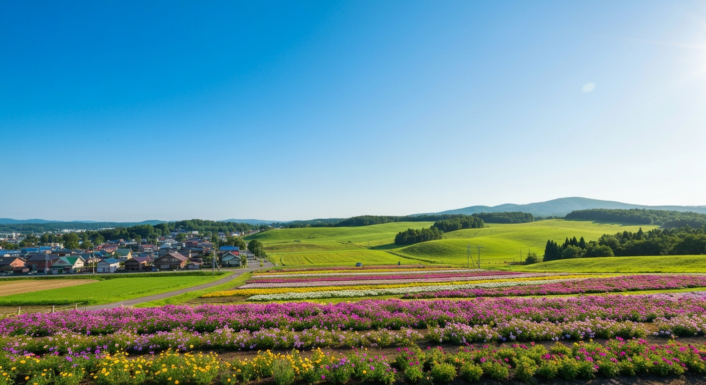 中頓別町の風景