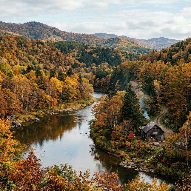 音威子府村の風景
